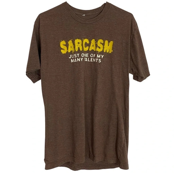 Vintage 90s Sarcasm Just One Of My Talents Tshirt Unisex Medium Large Crewneck - Picture 1 of 8